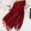 Winter Warm Scarf ( Red )