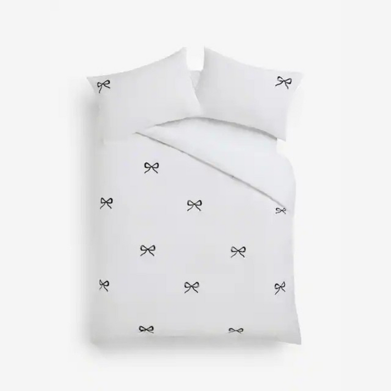 Bow Embroidered Bedsheet
