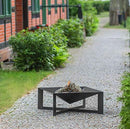 Korono Square Fire Bowl with Lid | Outdoor Garden Fire Pit