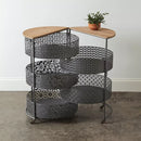 Round storage table cart - myhomestore.com.pk