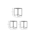 Nesting Metal Side Table Set 3-Piece - myhomestore.com.pk