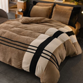 Velvet Stripe Duvet Set