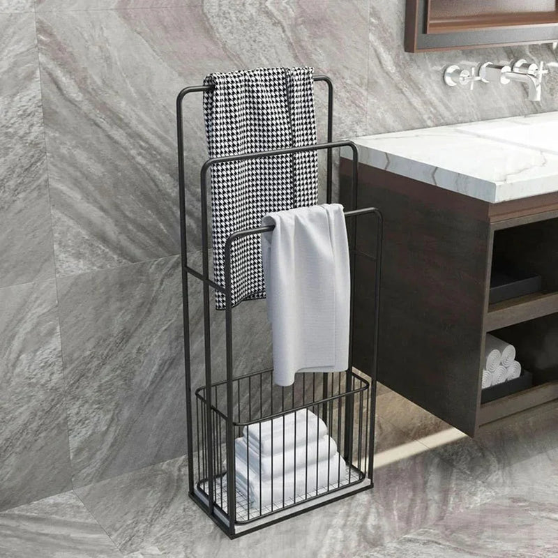 Modern Freestanding Towel Rack with Study Towel Rail