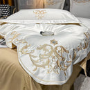 Gold Embroidery Duvet Set - myhomestore.com.pk