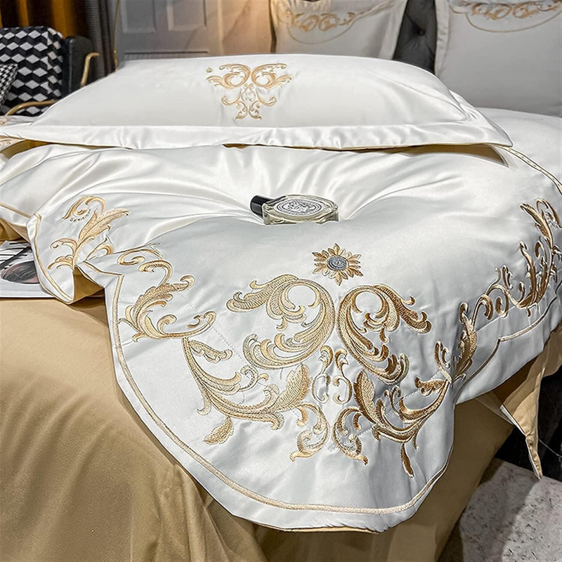 Gold Embroidery Duvet Set