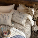 Floral & Stripe Embroidery Duvet Set – Elegant Bedding for Bedroom