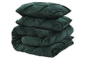 Velvet Pintuck Duvet Set