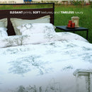 Retro Pastoral Style Printed Bedding Duvet Set