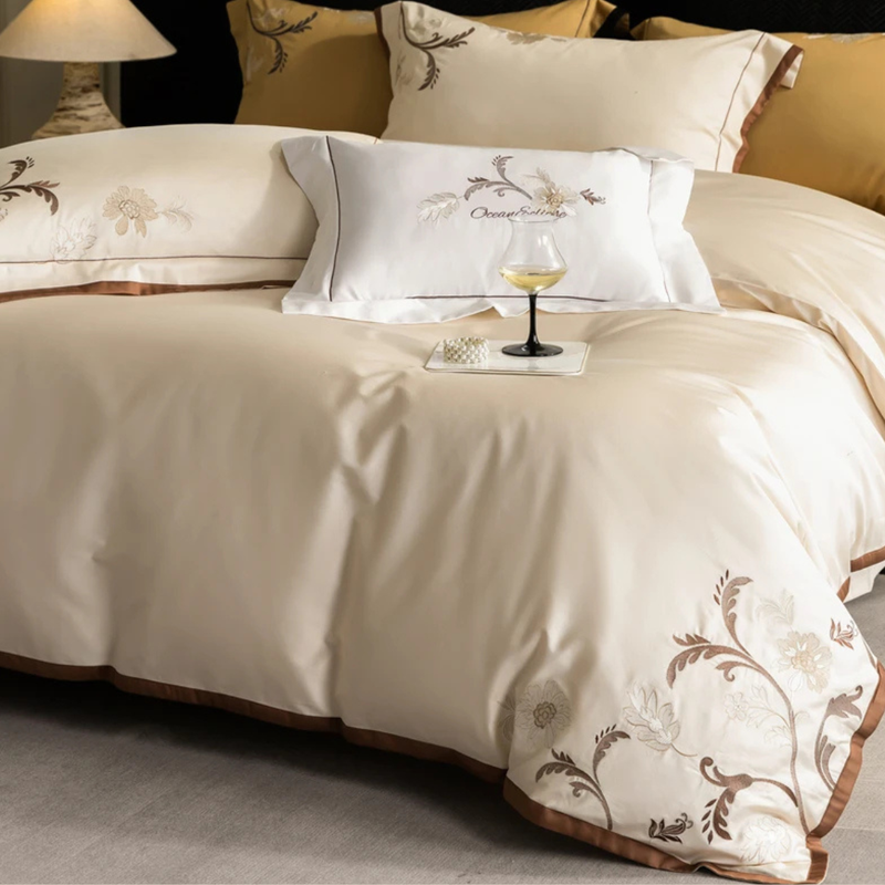 Luxury Vintage Embroidery Duvet Set