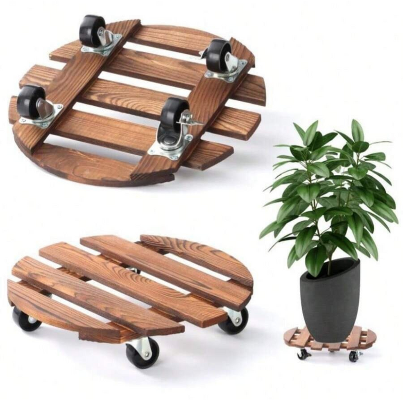 Plant Caddy With Wheels