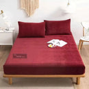 Winter Warm Velvet Fitted Sheet - myhomestore.com.pk