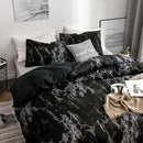 Breathable Marbled Pattern Digital Printed Duvet Set