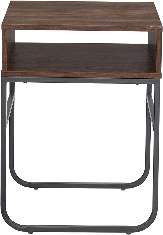 Metal Leg and MDF Sheet Rectangle Side Table Living Room