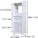 Spakoo Paris Bathroom Cabinet Stand Organizer Rack - myhomestore.com.pk
