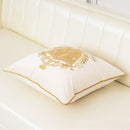 Royal Crest Embroidered Cushion Cover Style 1 - myhomestore.com.pk