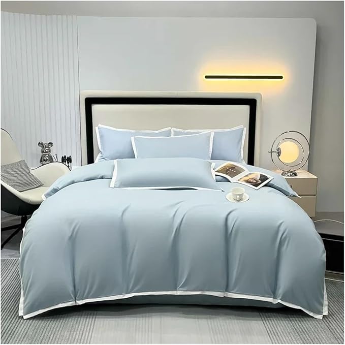 Luxury Plain Bedding Set with Pillowcases