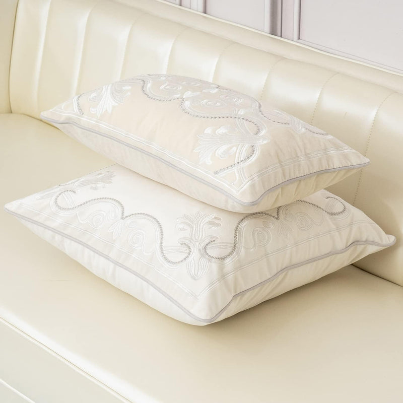 Royal Crest Embroidered Cushion Cover Style 3