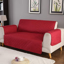 Quilted Sofa Cover ( Red ) - myhomestore.com.pk
