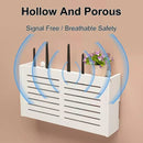 Constricted Router Wifi Double Door Wall Mounted Floating Bracket Shelve - myhomestore.com.pk