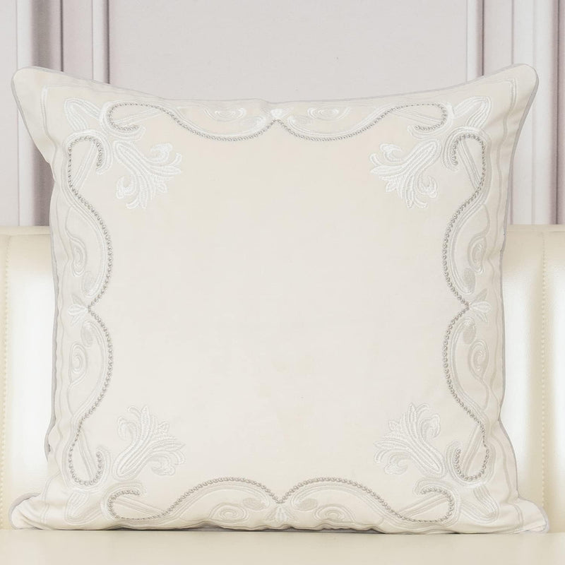 Royal Crest Embroidered Cushion Cover Style 3