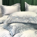 Cotton Satin Embroidery Duvet Set - myhomestore.com.pk