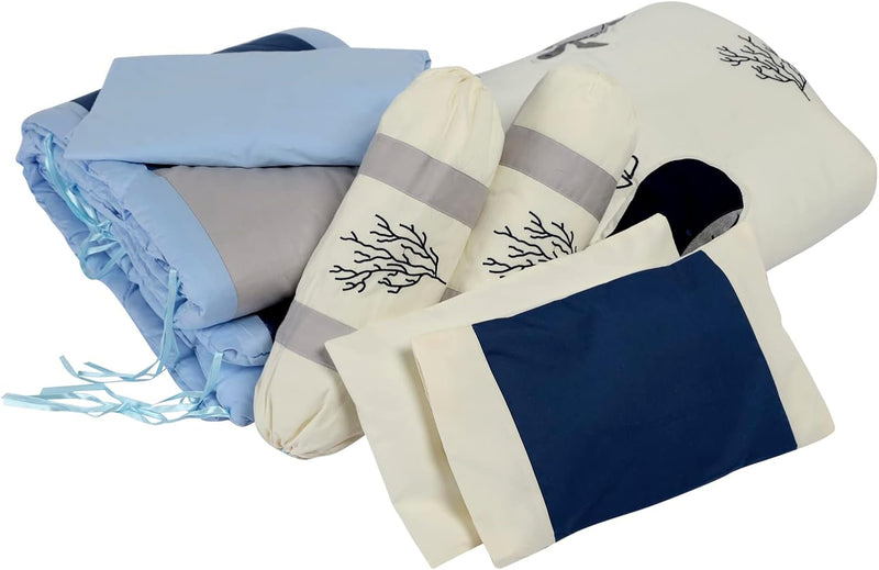 Ocean Friends Whale Baby Crib Bedding Set
