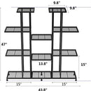 Metal Plant Stand, 9 Tiers Multifunctional Plant Stands - myhomestore.com.pk