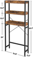 Toilet Storage Rack, 3-Tier Bathroom Organizer Shelf Over Toilet, Freestanding Space Saver Toilet Stands - myhomestore.com.pk