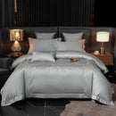 Cotton satin Embroidery duvet set - myhomestore.com.pk