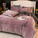 Winter Thick Coral Velvet Duvet Set - myhomestore.com.pk