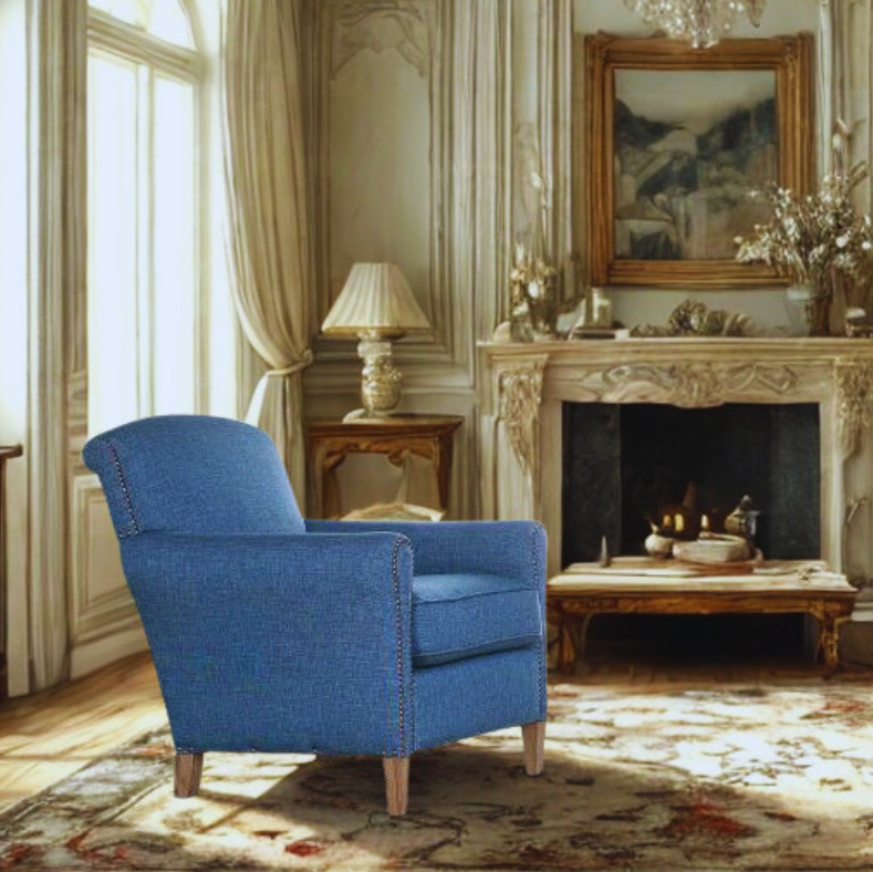 Modern Accent Chair with Wood