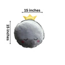 Grey Crown Baby Cushion - myhomestore.com.pk