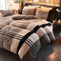 Velvet Stripe Duvet Set