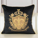 Royal Crest Embroidered Cushion Cover Style 1 - myhomestore.com.pk
