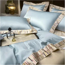 Border Line Embroidery Duvet Set - myhomestore.com.pk