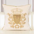 Royal Crest Embroidered Cushion Cover Style 2 - myhomestore.com.pk