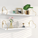 Golden Heart Floating Shelves (single) - myhomestore.com.pk