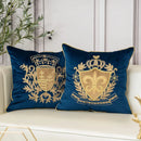 Royal Crest Embroidered Cushion Cover Style 1 - myhomestore.com.pk