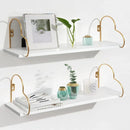 Golden Heart Floating Shelves (single) - myhomestore.com.pk