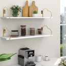 Golden Heart Floating Shelves (single) - myhomestore.com.pk