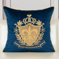 Royal Crest Embroidered Cushion Cover Style 1