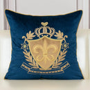 Royal Crest Embroidered Cushion Cover Style 1 - myhomestore.com.pk