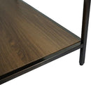 Table with Drawers ,Nightstand with Drawers and Shelf, Metal Frame End Table - myhomestore.com.pk