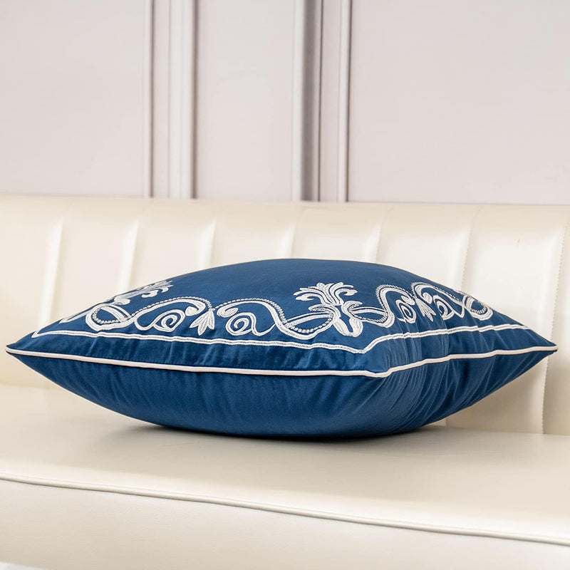 Royal Crest Embroidered Cushion Cover Style 3