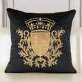 Royal Crest Embroidered Cushion Cover Style 2