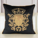 Royal Crest Embroidered Cushion Cover Style 2 - myhomestore.com.pk