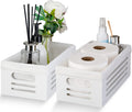 2 Pack Bathroom Decor Box for Toilet Paper storage