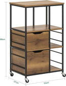 Industrial Vintage Style Kitchen Trolley Cart - myhomestore.com.pk