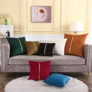 Pleated Cushion Cover With Golden Ribbon - myhomestore.com.pk