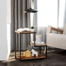 Industrial Side Tables Living Room, 3-Tier End Tables Bedroom - myhomestore.com.pk